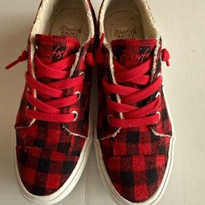 Blowfish Buffalo Plaid Sneaker size 7 1/2